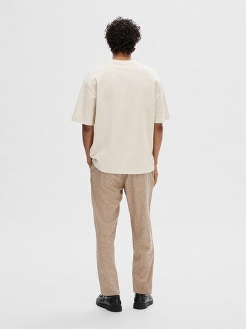 Maglietta 'SLHOSCAR' di SELECTED HOMME in beige