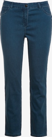 Ulla Popken Regular Jeans 'Sammy' in Blauw: voorkant