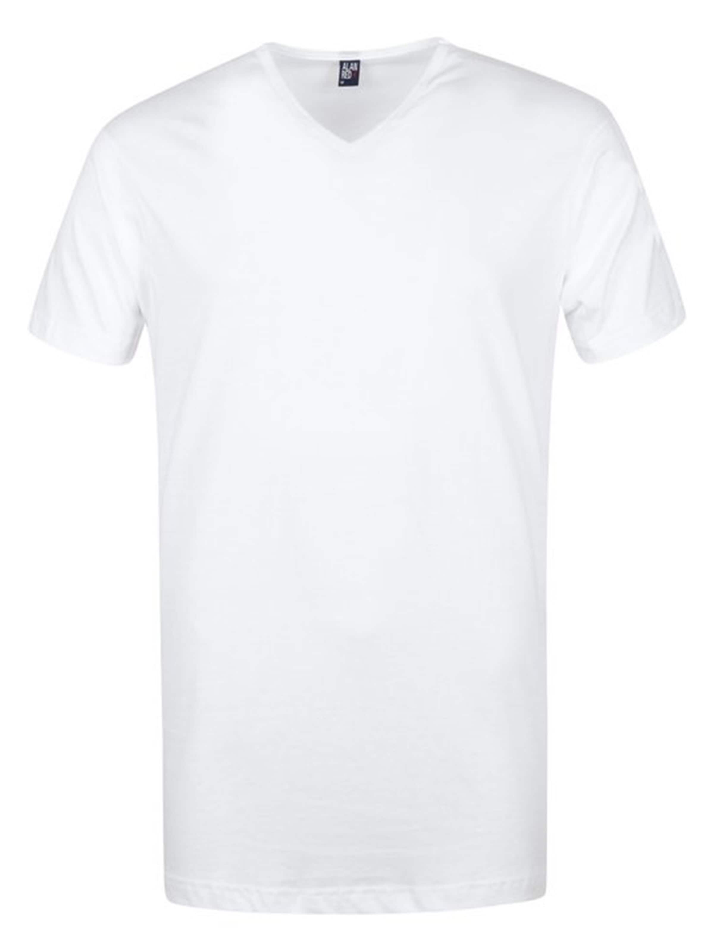 alan red Onderhemd 'VERMONT Stretch V-Neck' in Wit