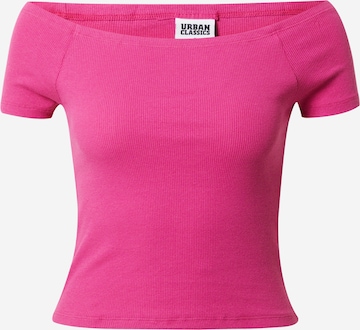 Urban Classics Shirt in Roze: voorkant