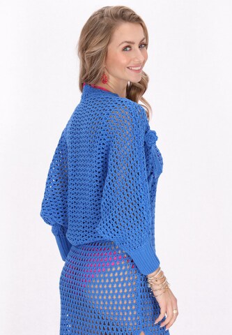 IZIA - Casaco de malha 'Boho' em azul
