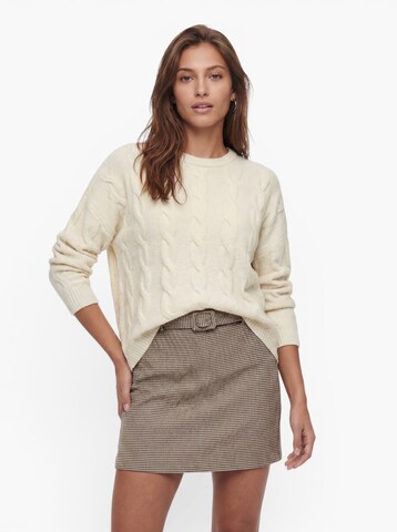 Pull-over 'ONLJEANETT' ONLY en beige : devant