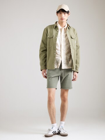 JACK & JONES Regular Chino Pants 'JPSTMarco Erik' in Green