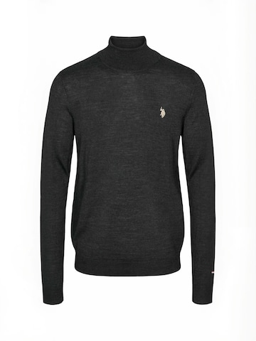 U.S. POLO ASSN. Trui ' UMDel ' in Grijs: voorkant