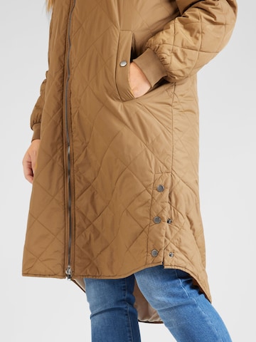 ONLY Carmakoma Between-seasons coat 'New Sandy' in Brown