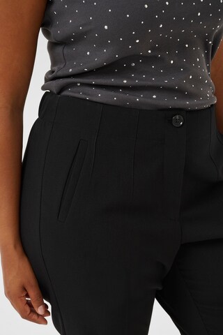 Regular Pantalon 'Celia' KAFFE CURVE en noir