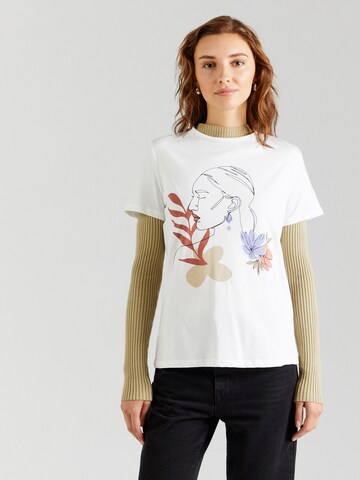 VILA T-Shirt 'VIVULKAN' in Weiß: Vorderseite
