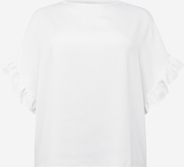 River Island Plus Blouse in White: front