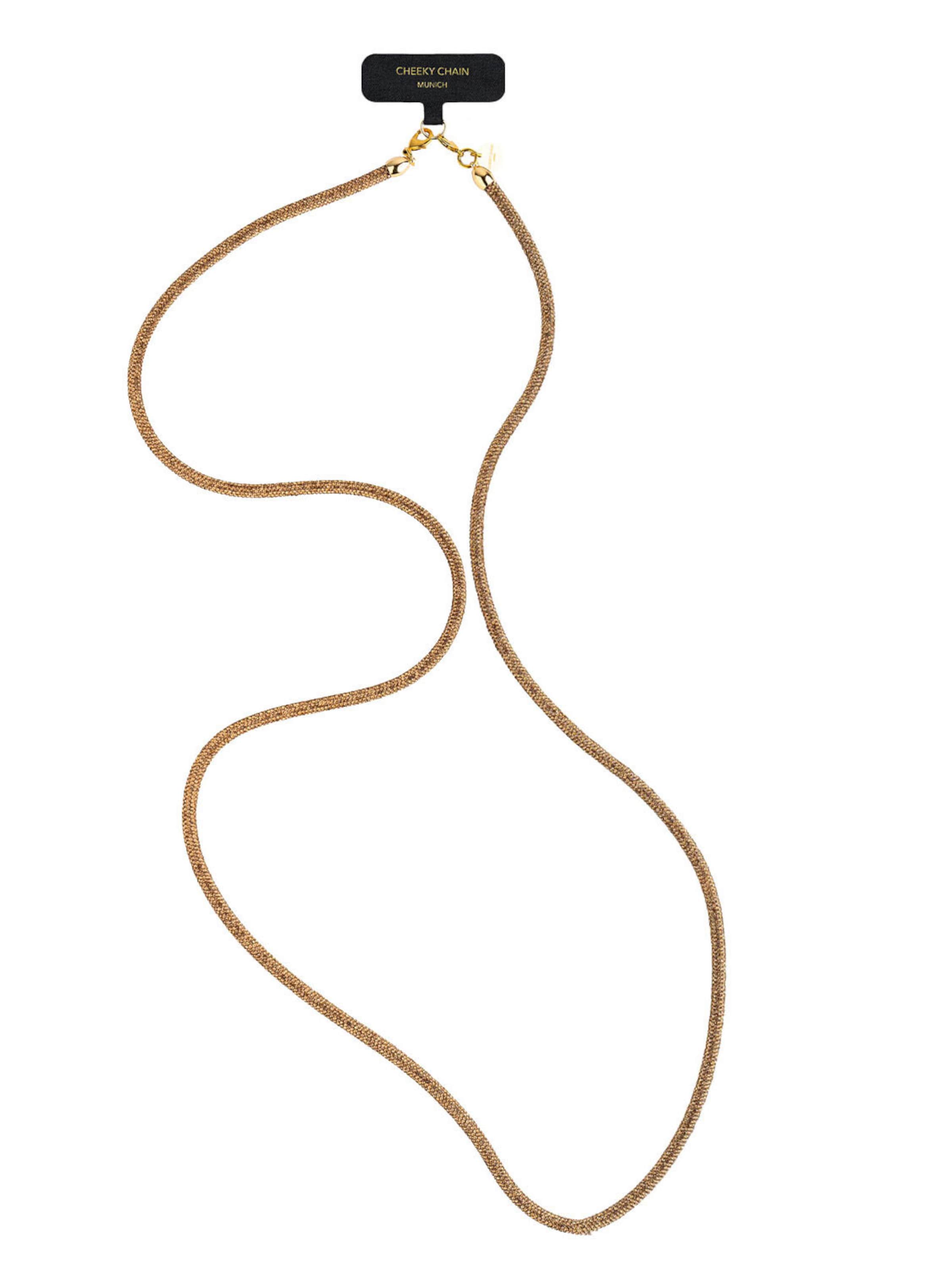 Cheeky Chain Munich Handykette 'Estelle' in Braun: Vorderseite