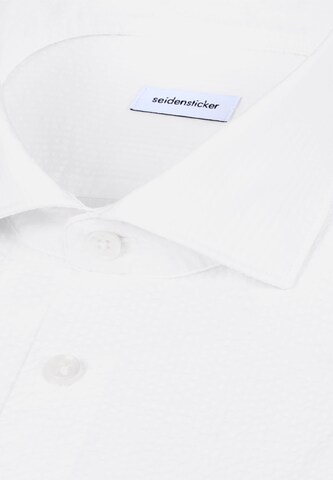 SEIDENSTICKER Slim fit Button Up Shirt in White