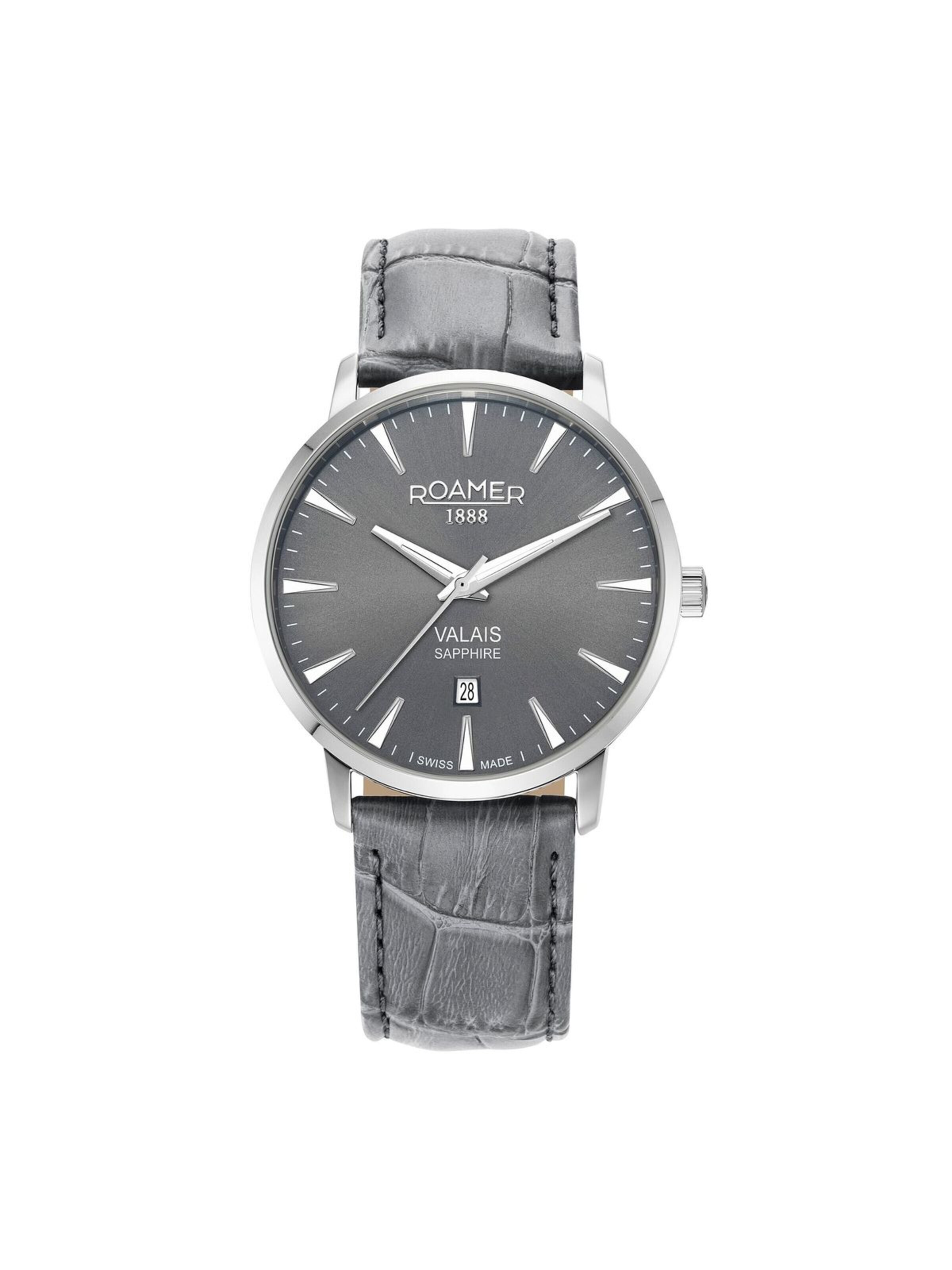 Montre à affichage analogique Roamer en gris