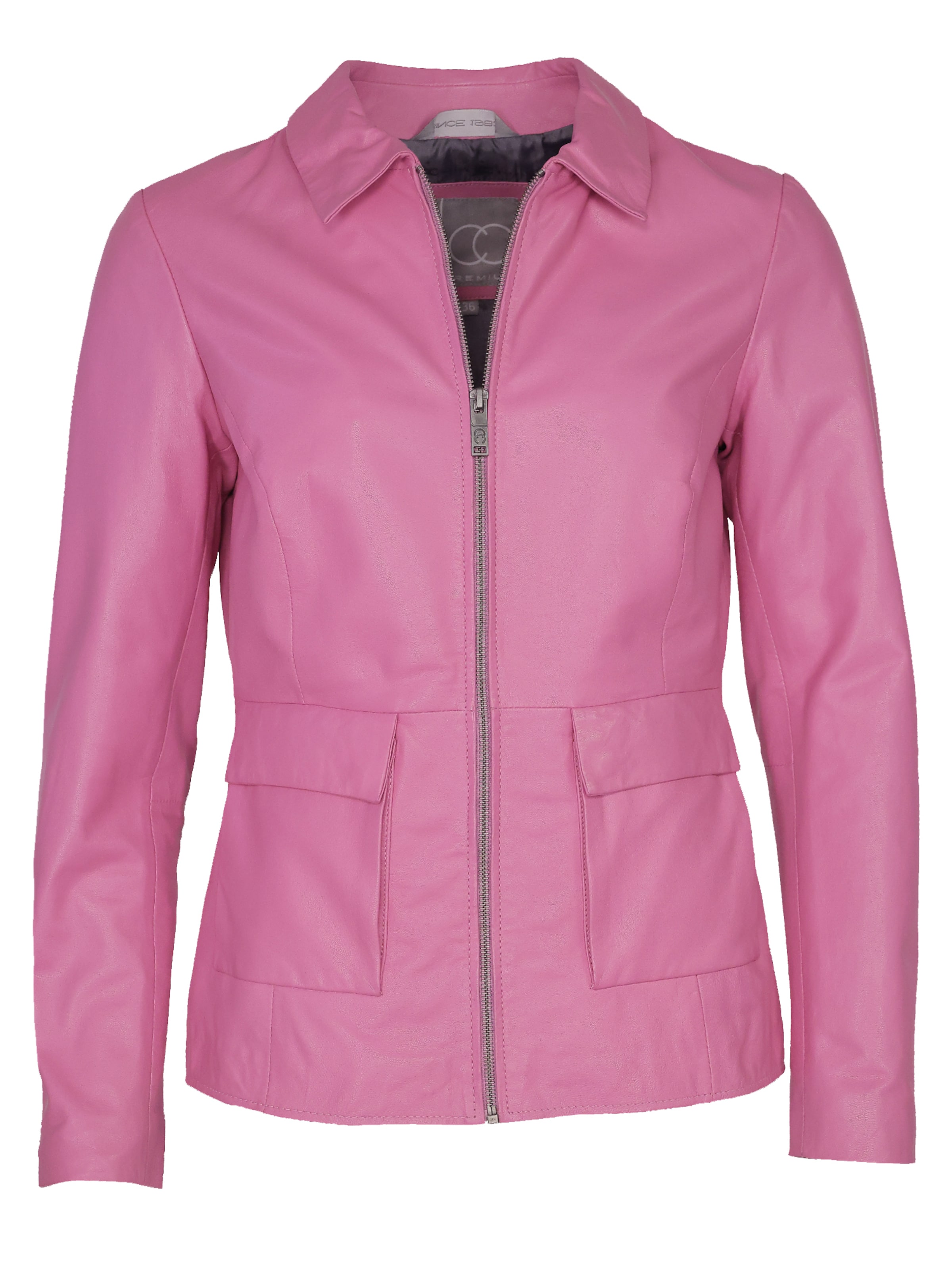 JCC Lederjacke in Pink: Vorderseite