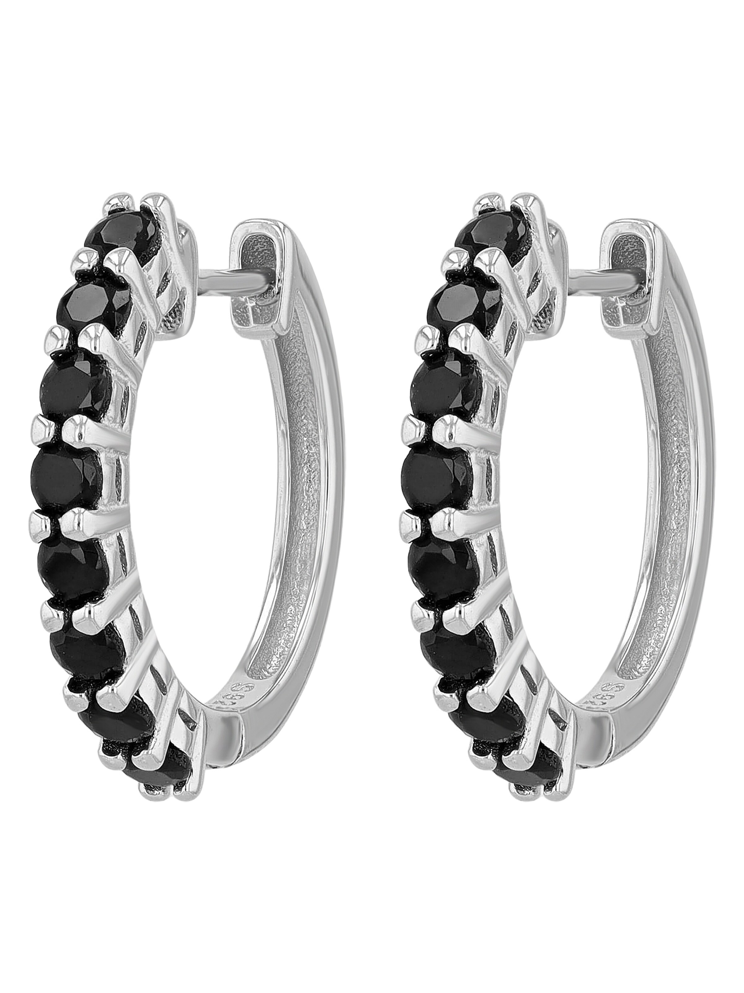 Akzent Earrings 'langlebig' in Silver: front