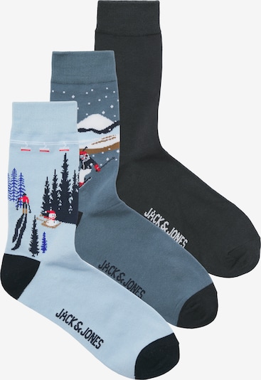 JACK & JONES Skarpety 'JACSKIING LANDSCAPE' w kolorze atramentowy / szafir / jasnoniebieski / białym, Podgląd produktu