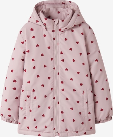 Giacca di mezza stagione 'Maxi' di NAME IT in rosa: frontale