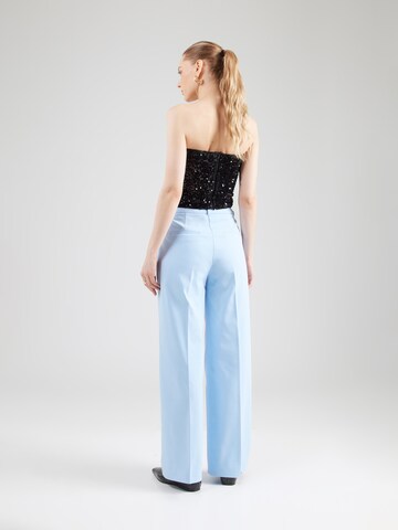 COMMA Wide leg Broek in Blauw