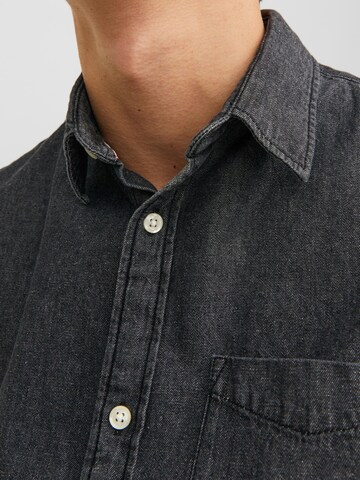 JACK & JONES Regular fit Button Up Shirt 'TEXAS' in Black