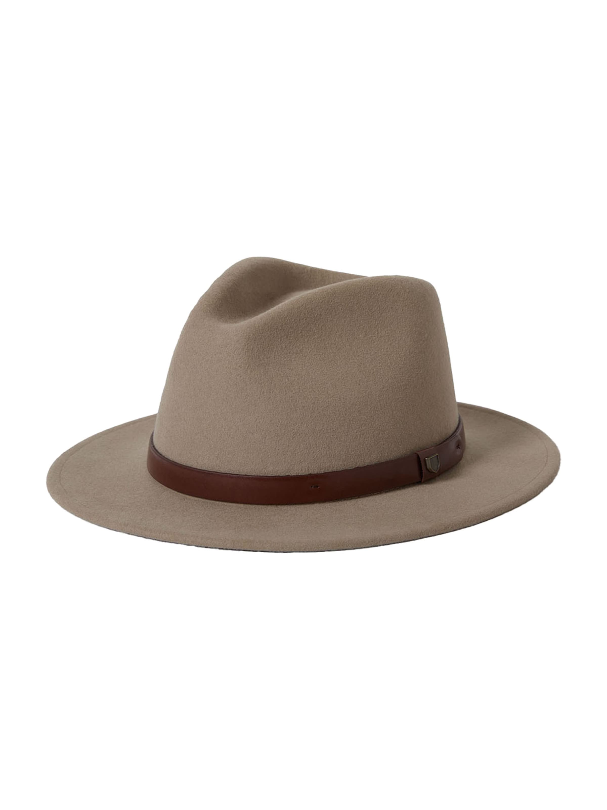 Brixton Hat 'MESSER FEDORA' in Brown: front