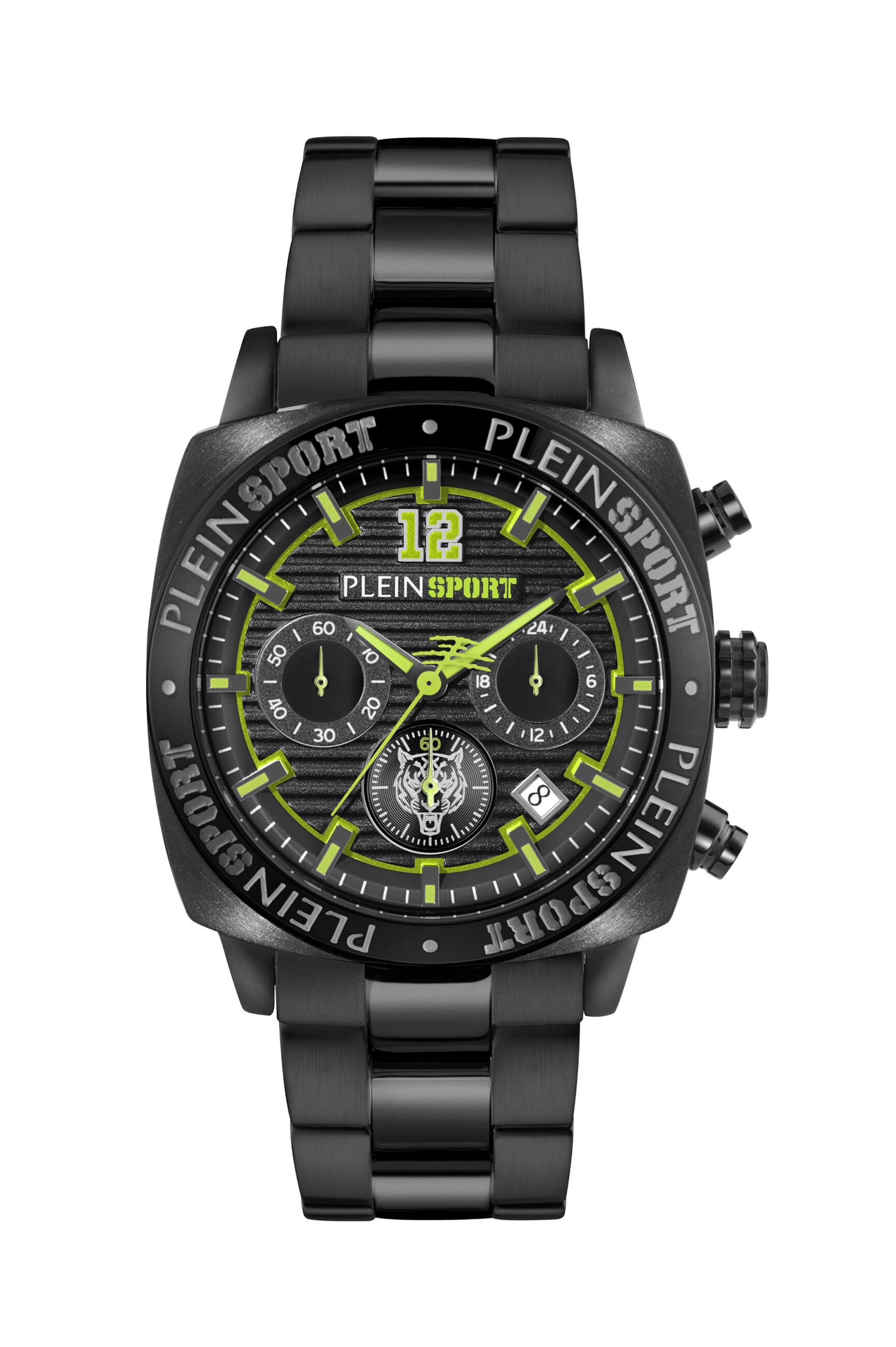 Orologio analogico 'Wildcat' di Plein Sport in nero: frontale