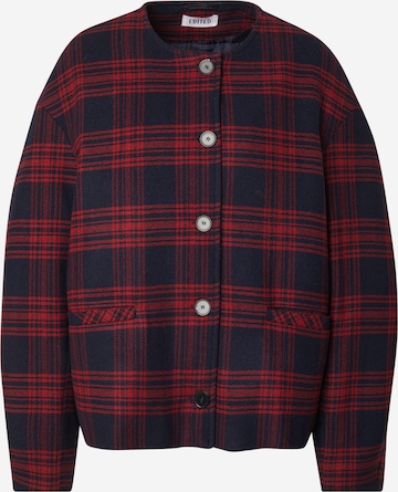 EDITED Välikausitakki 'Aino Wool' värissä sininen: etupuoli