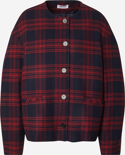 EDITED Välikausitakki 'Aino Wool' värissä laivastonsininen / punainen, Tuotenäkymä