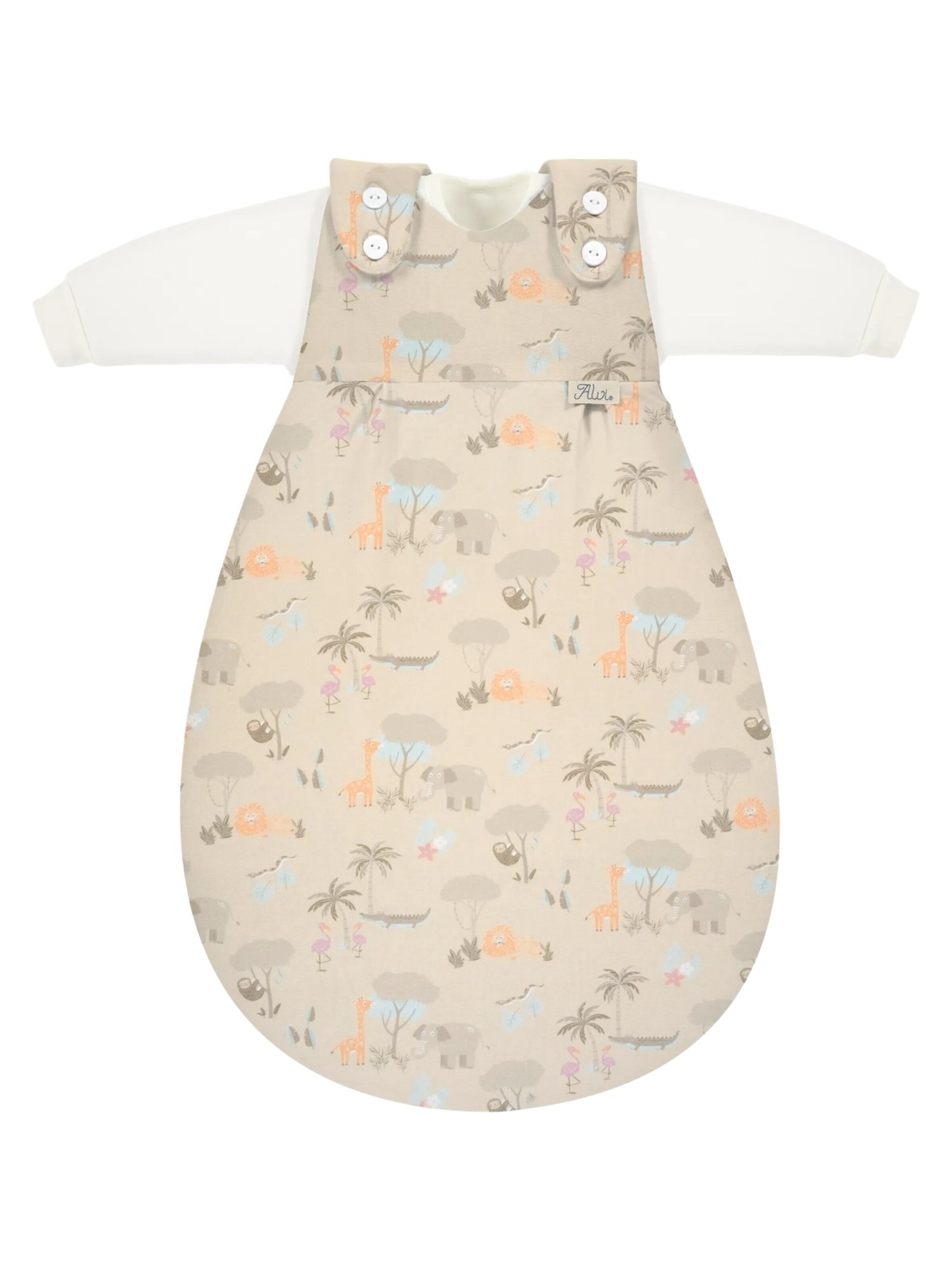 ALVI Schlafsack 'Schlafsack Baby-Mäxchen 3-teilig Baumwolle'‌‌‌‌ in Beige: Vorderseite
