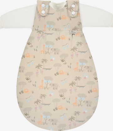 ALVI Schlafsack 'Schlafsack Baby-Mäxchen 3-teilig Baumwolle' in Beige: Vorderseite