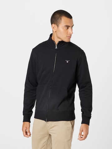 GANT Sweatjacke in Schwarz: predná strana