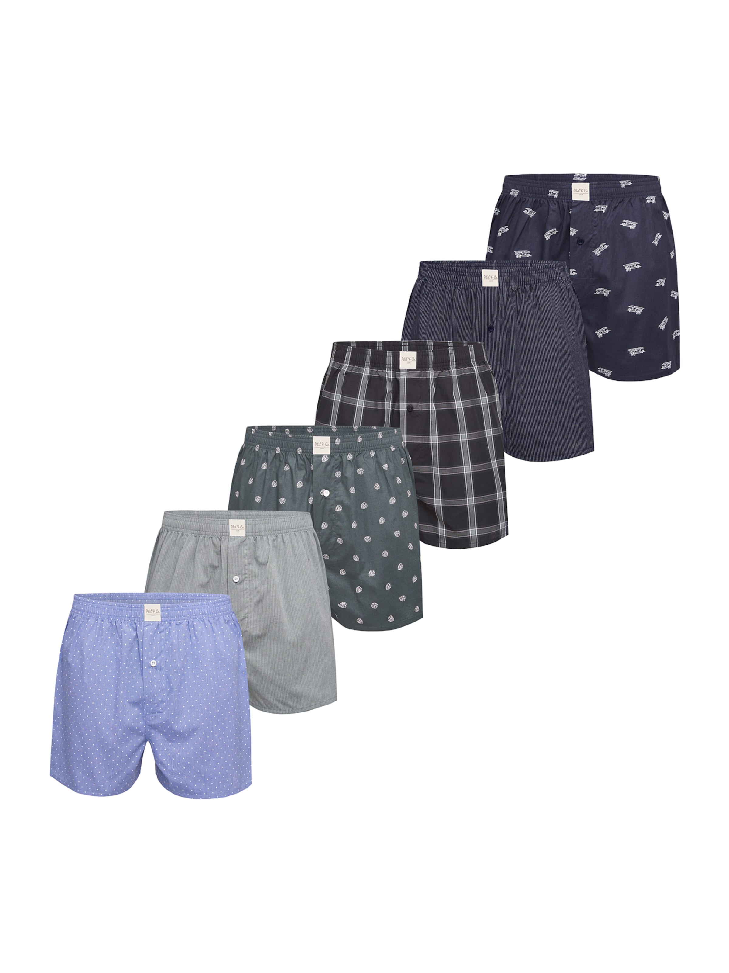 Phil & Co. Berlin Boxershorts ' Classics ' in Gemengde kleuren: voorkant