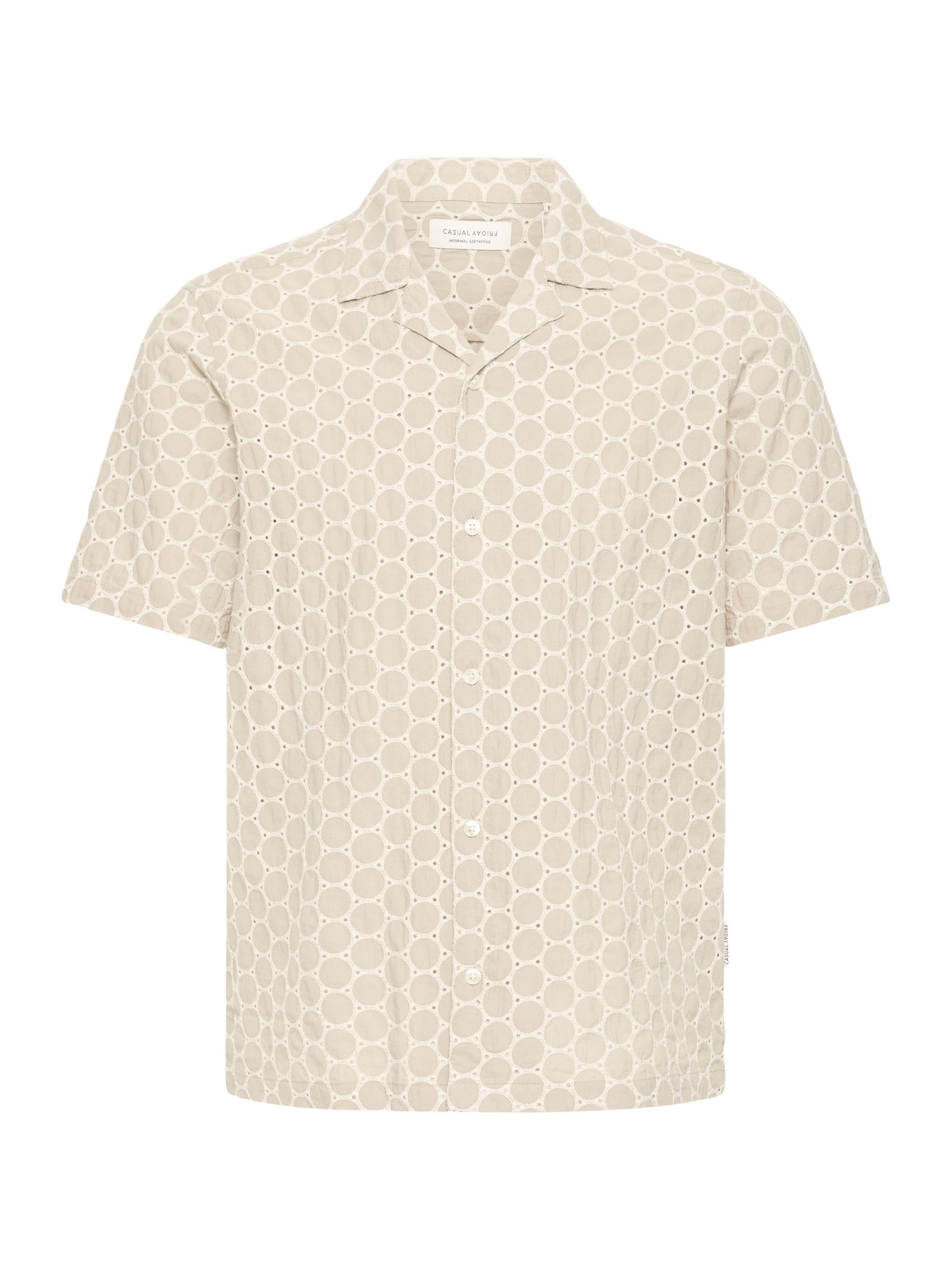 Casual Friday Overhemd in Beige: voorkant