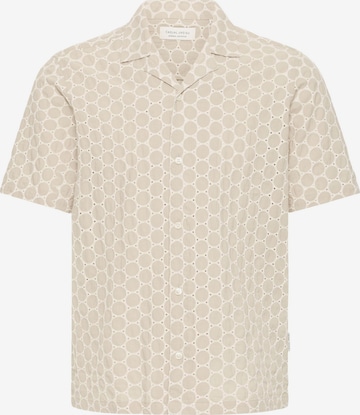 Chemise Casual Friday en beige : devant