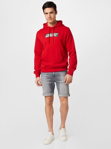 DIESEL Sweatshirt 'GINN' i rød