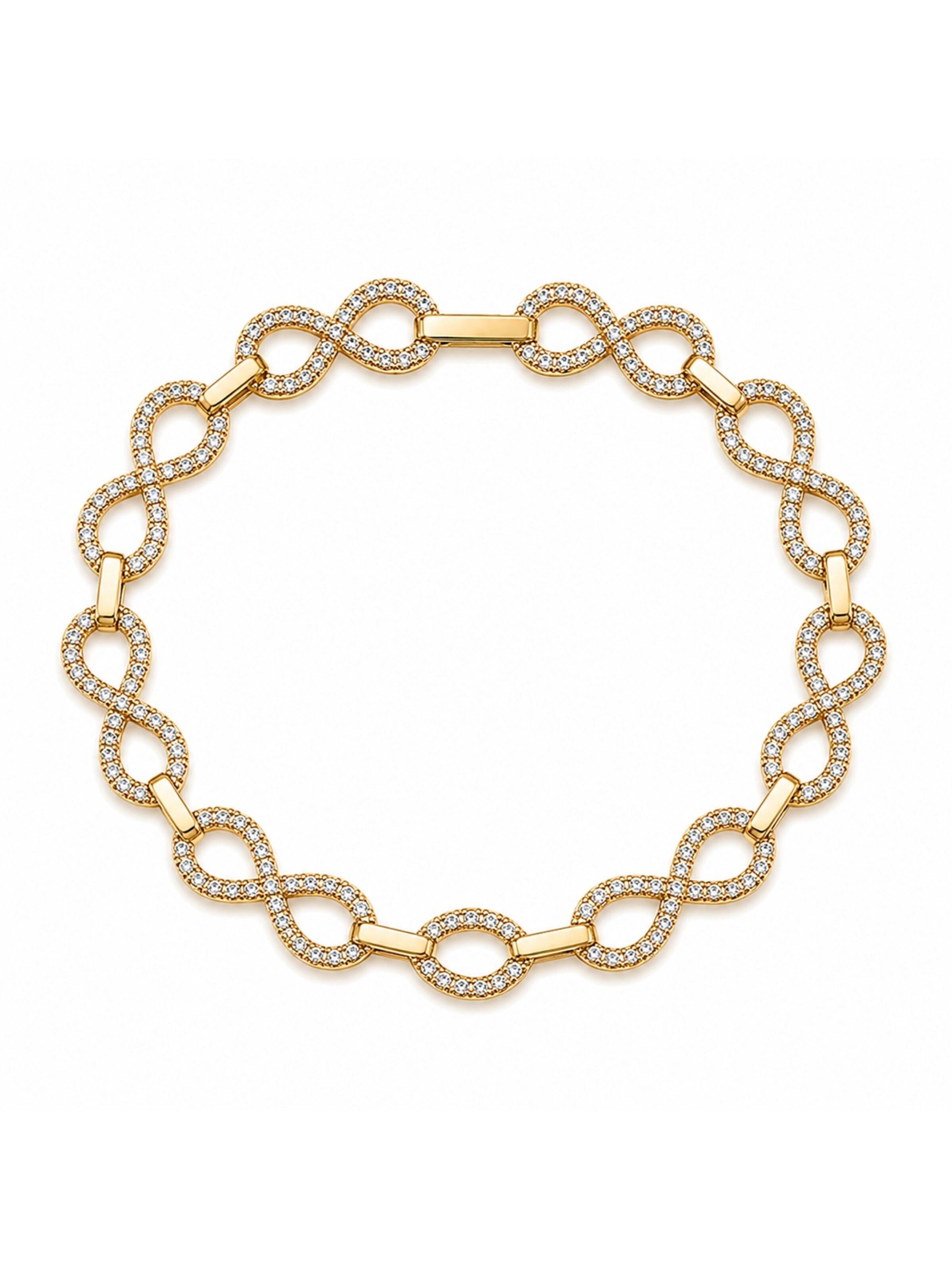 CHIVAL Bracelet 'Infinity Sparkle' in Gold: front