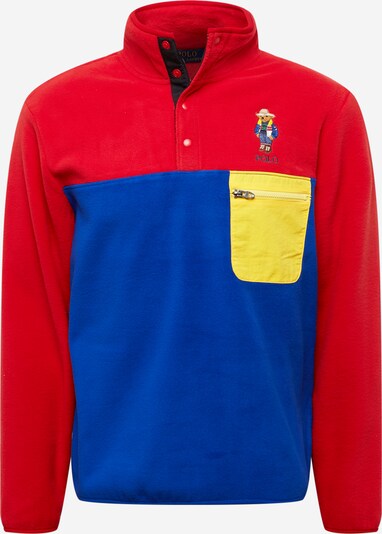 Polo Ralph Lauren Džemperis, krāsa - zils / dzeltens / sarkans, Preces skats