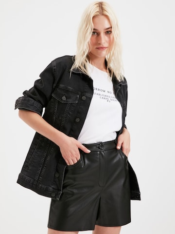 Trendyol Loose fit Trousers in Black: front