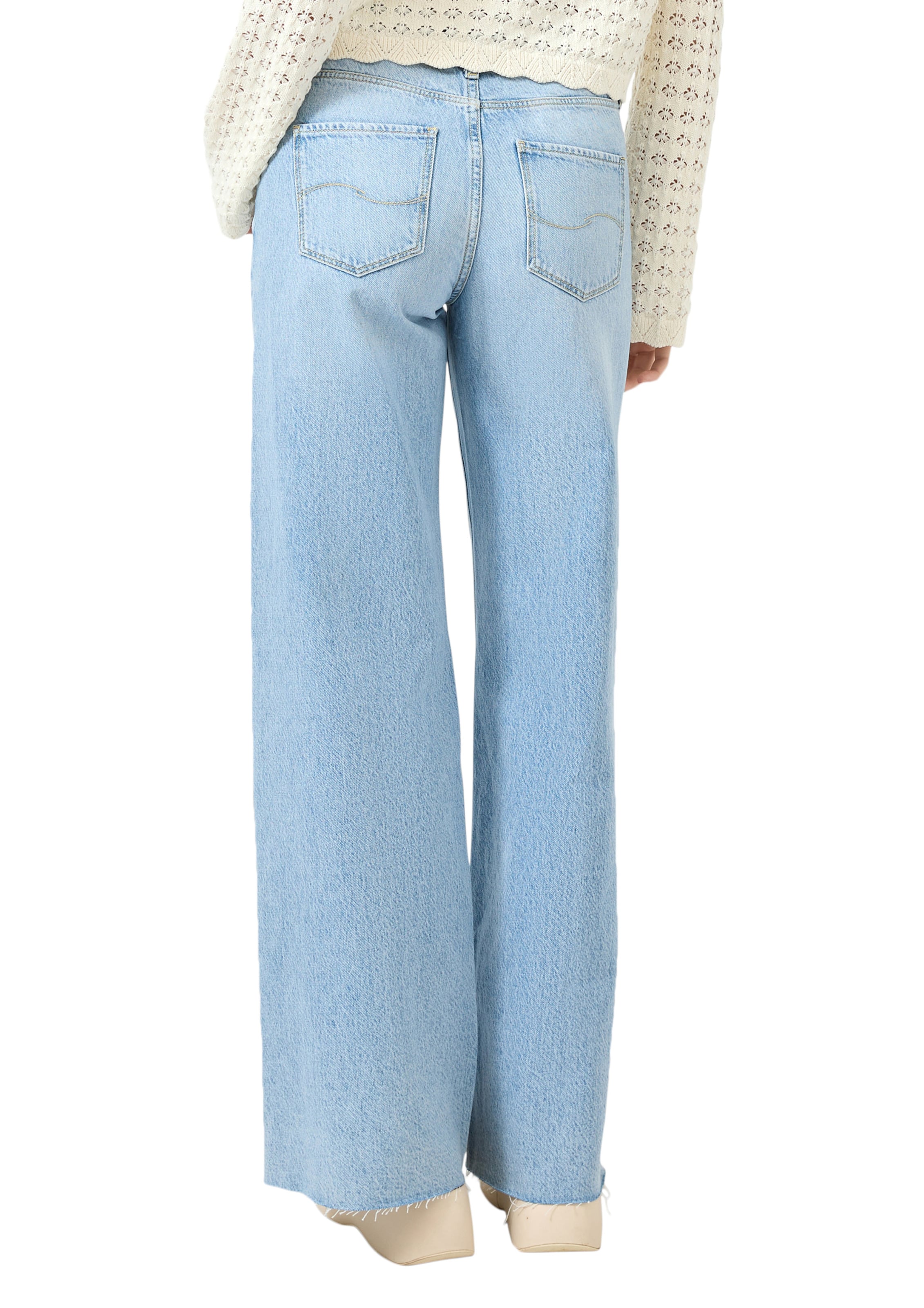 Wide Leg Jean ' CATIE ' QS en bleu