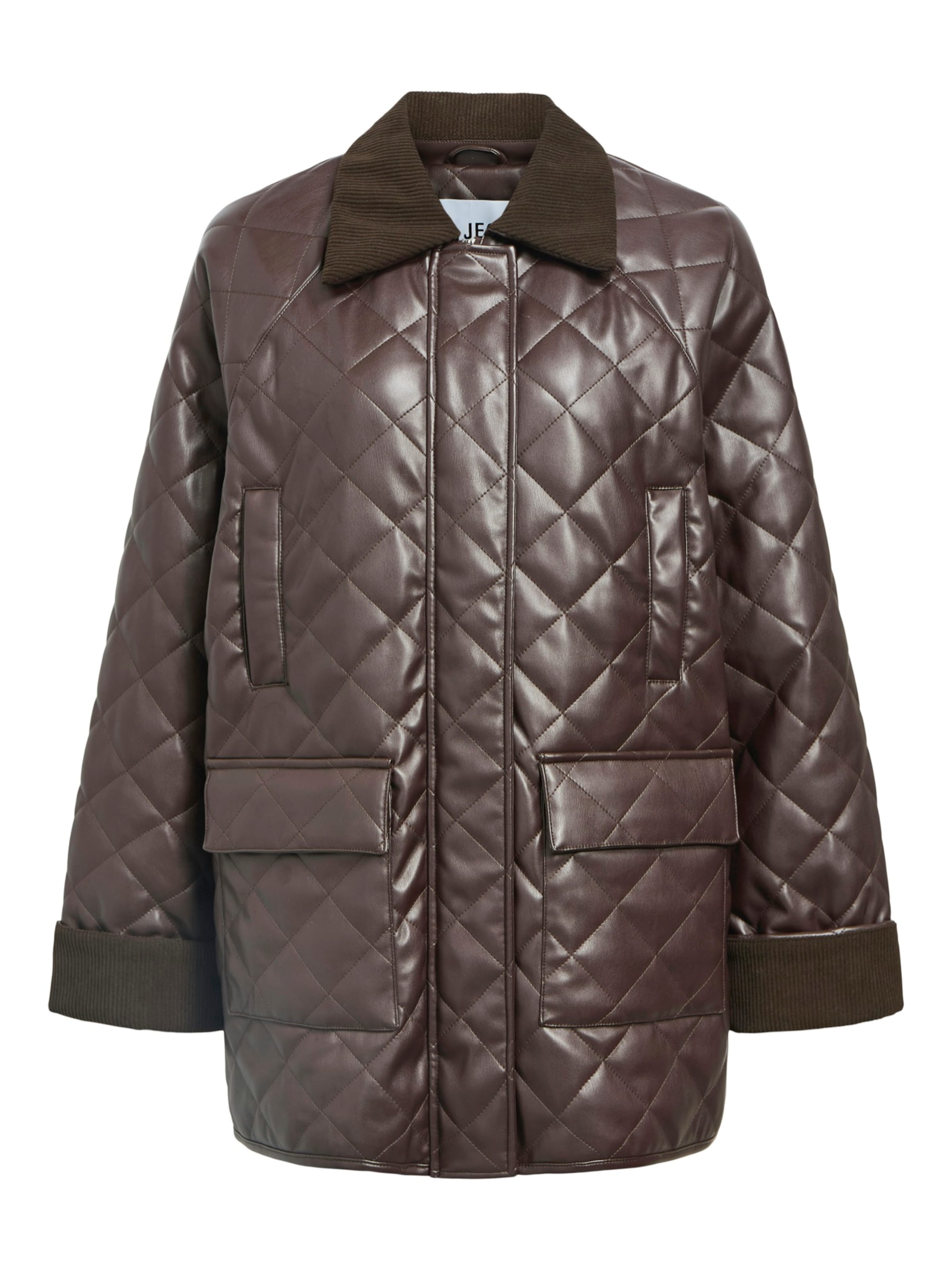 OBJECT Φθινοπωρινό και ανοιξιάτικο μπουφάν 'OBJJuna' σε καφέ: μπροστά