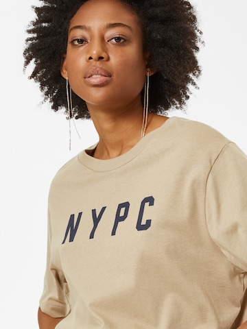 GAP Shirt 'NYPC' in Beige