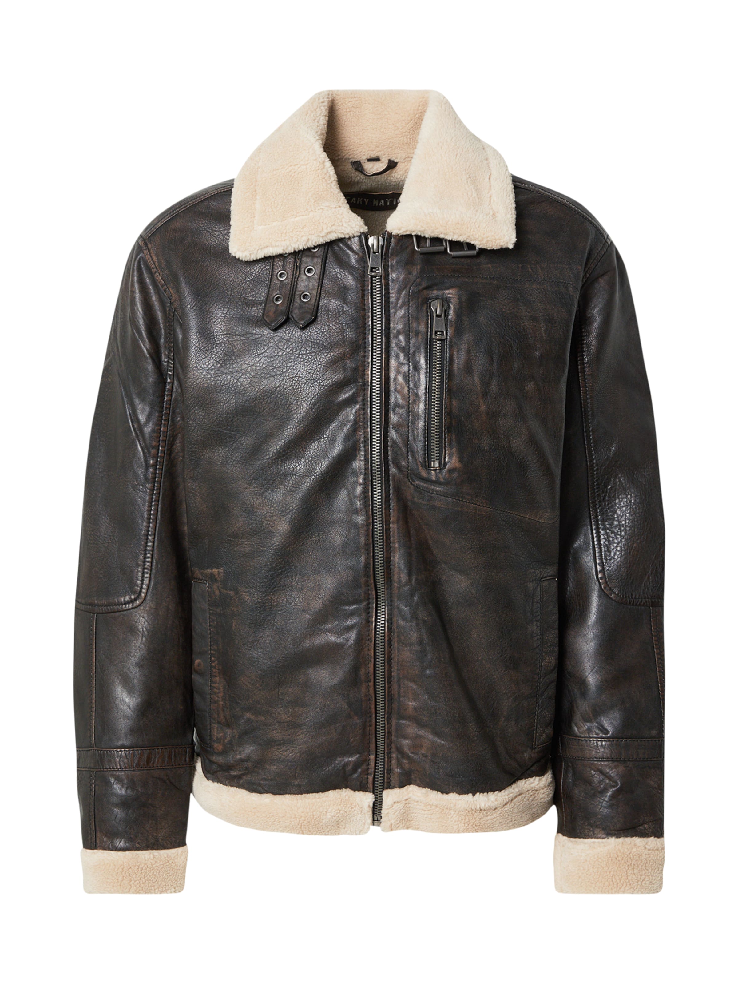 FREAKY NATION - Chaqueta de entretiempo en marrón: frente