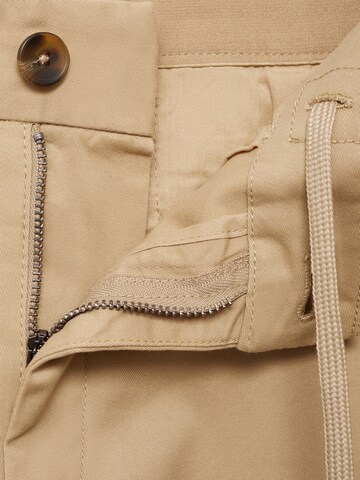 MANGO MAN Tapered Hose 'Prato' in Beige