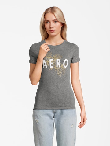 T-shirt 'MAY' AÉROPOSTALE en gris : devant