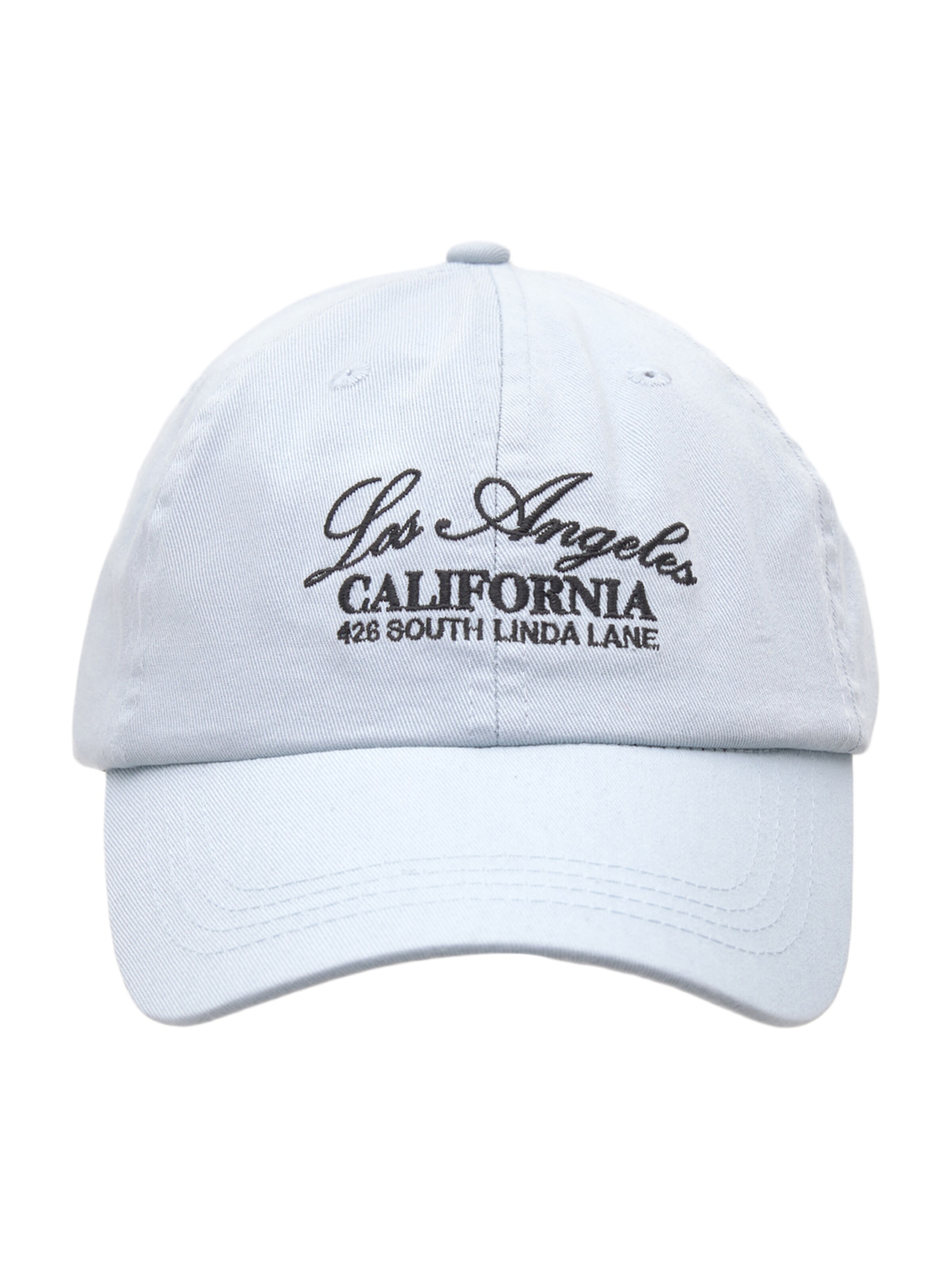 Pull&Bear Шапка с козирка в синьо: отпред