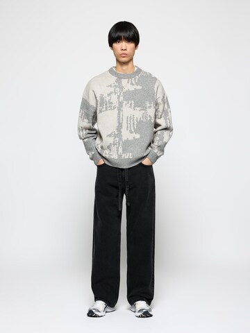 Burocs Pullover 'Knit Static'‌‌‌‌‌‌‌ in Grau