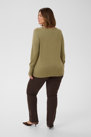 KAFFE CURVE Trui 'Lizzy' in Groen