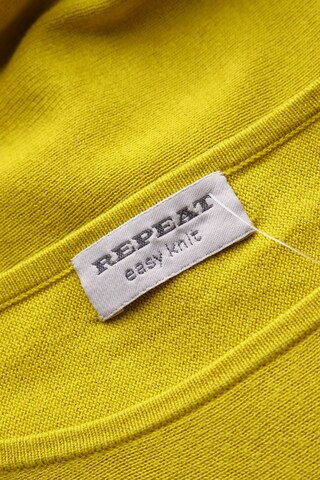 REPEAT Cashmere Batwing-Pullover M in Gelb