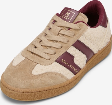 Baskets basses Marc O'Polo en beige : devant