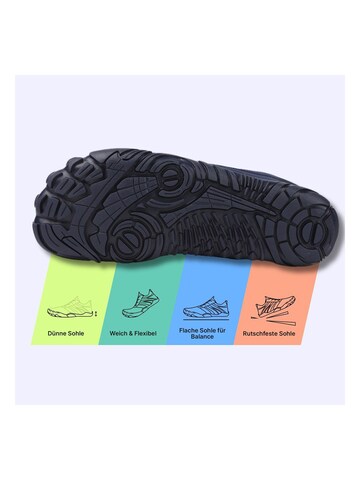 DOTALES Schnürstiefel 'DOTALES - TrekStep Barfußschuhe' in Schwarz