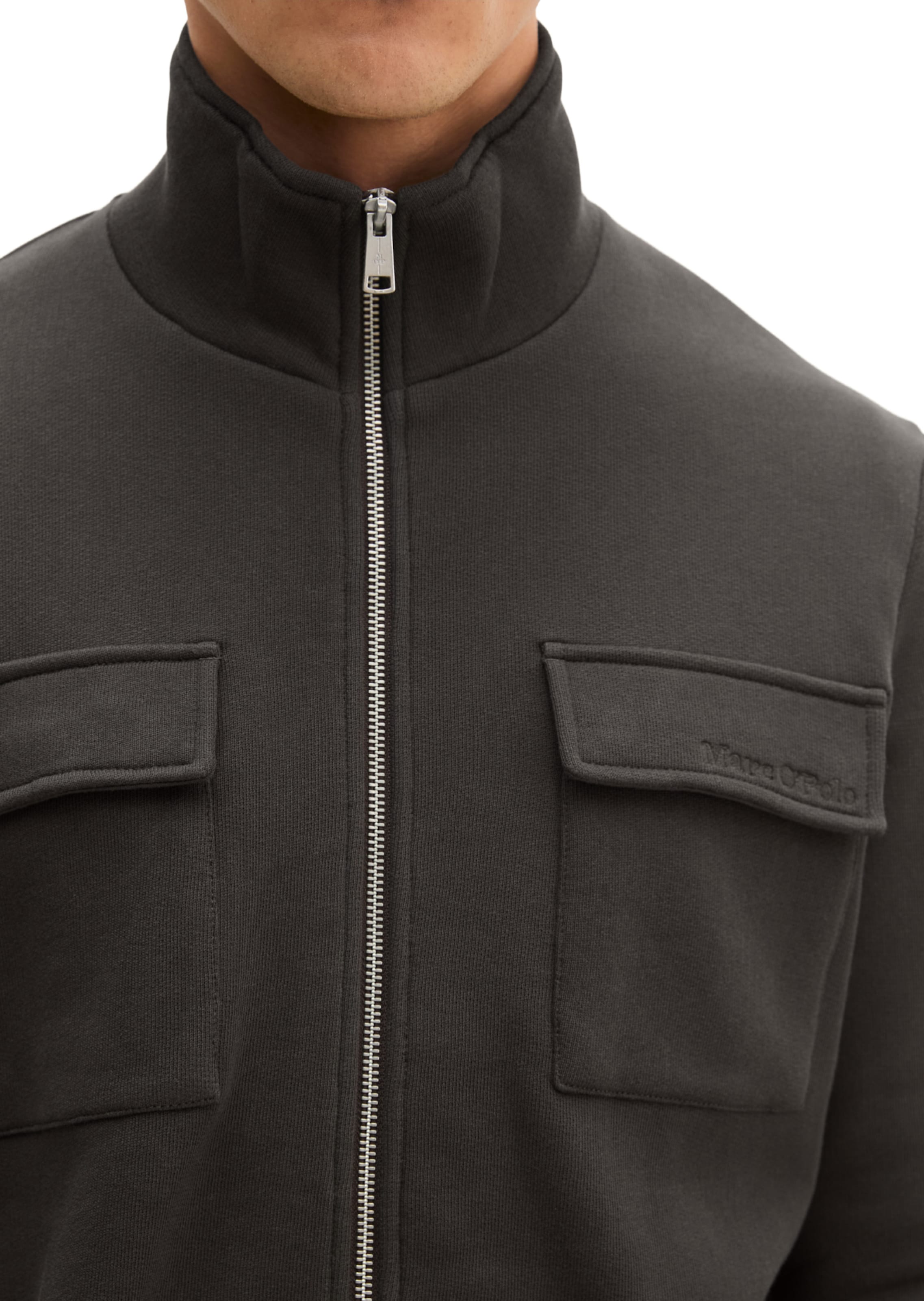 Marc O'Polo Sweatjacke in Schwarz