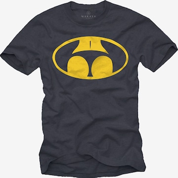 MAKAYA Shirt 'Buttman' in Grey: front