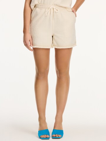 Shiwi Regular Broek in Beige: voorkant